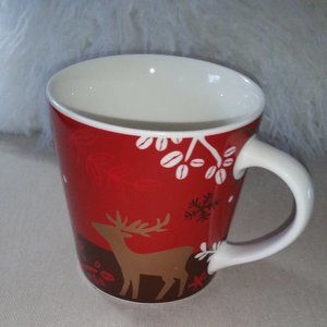 Starbucks large Holiday reindeer latte/cocoa/breakfast mug NWOT